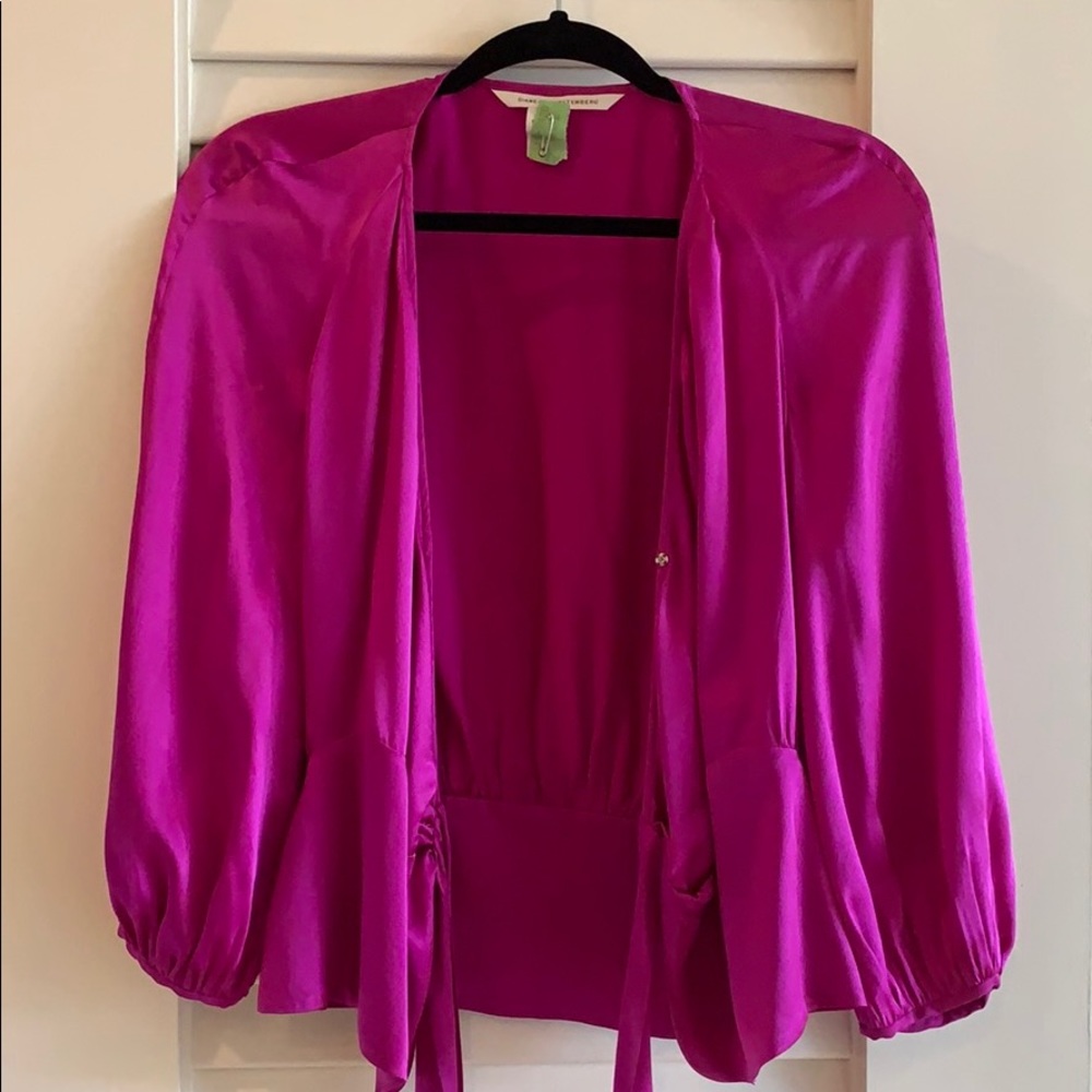 DVF silk blouse